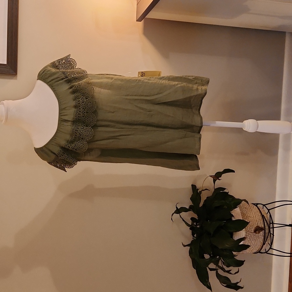 Army Green Blouse